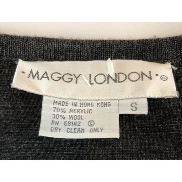 Maggy London Black Fringe Knit Vest  Sweater SZ Sm - Picture 5 of 5
